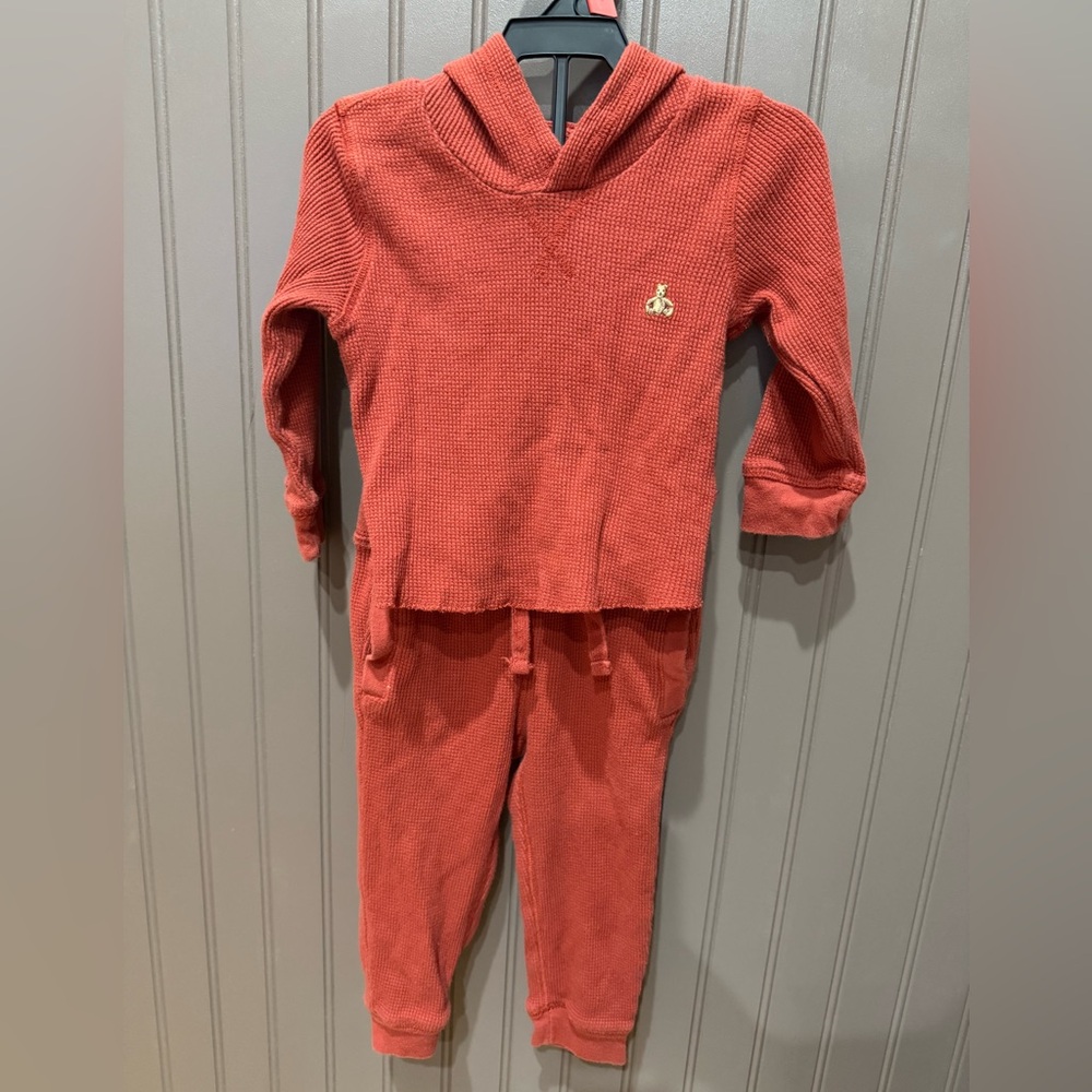 GAP waffle hoodie and pant set
